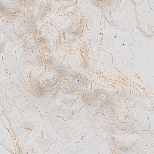OpenTopoMap map of Wildcat Spring, NV