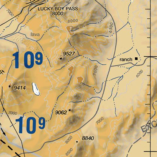 FAA VFR chart of Table Mountain, NV