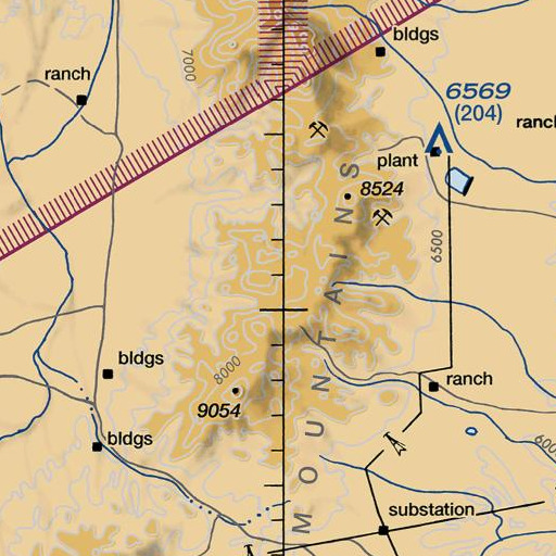 FAA VFR chart of Barrel Spring, NV