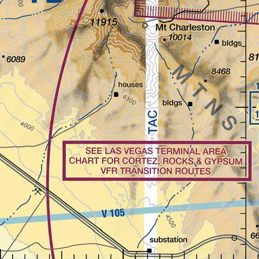 FAA VFR chart of Wild Rose Spring, NV
