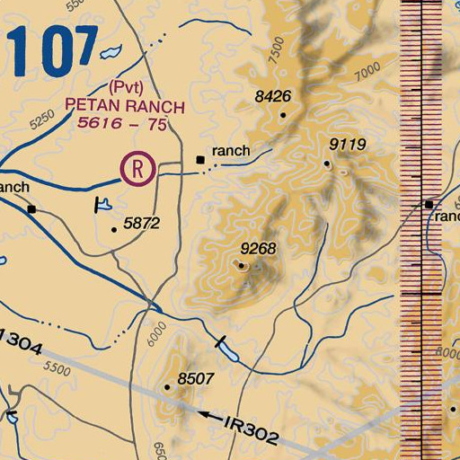 FAA VFR chart of Monument Lode, NV