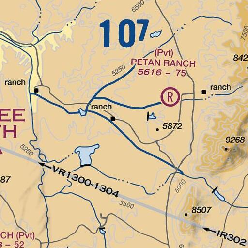 FAA VFR chart of Spring Creek, NV