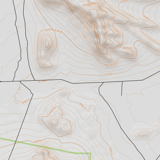 OpenTopoMap map of Moon River Gap, NV