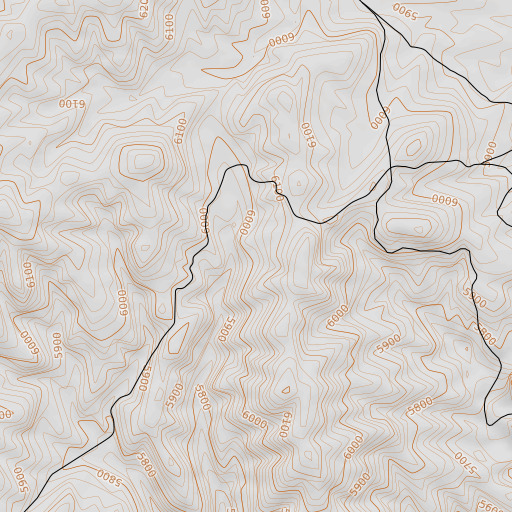 OpenTopoMap map of Old Timers Mine, NV