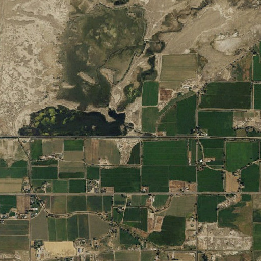 Aerial imagery of S Line Dam, NV