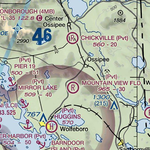 FAA VFR chart of Batson Hill, NH