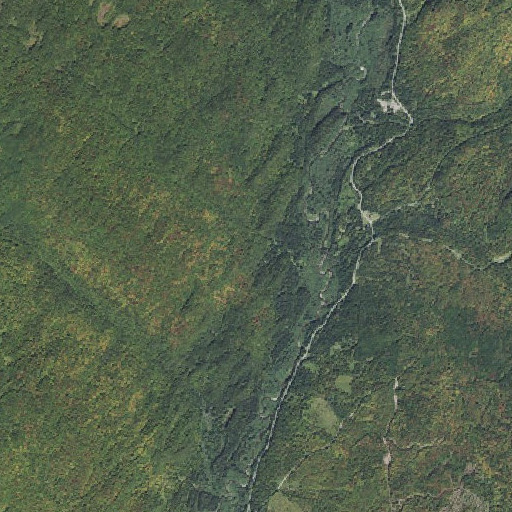 Aerial imagery of Cascade Brook, NH