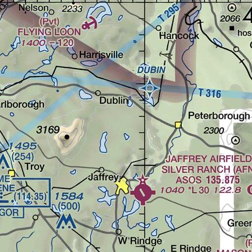 FAA VFR chart of Frost Brook, NH