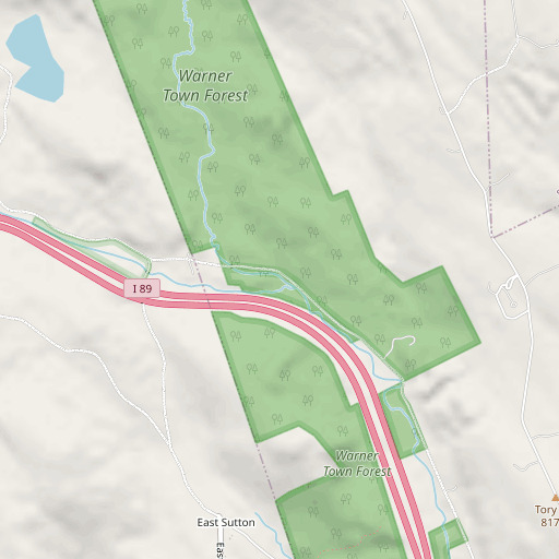 OpenStreetMap map of Meadow Brook, NH