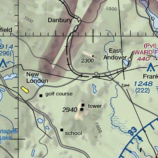 FAA VFR chart of Mountain Brook, NH