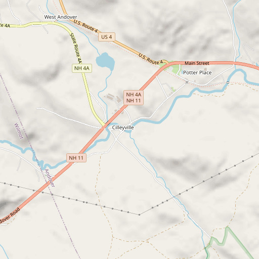 OpenStreetMap map of Mountain Brook, NH