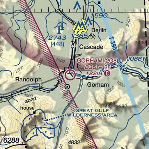 FAA VFR chart of Moose River, NH