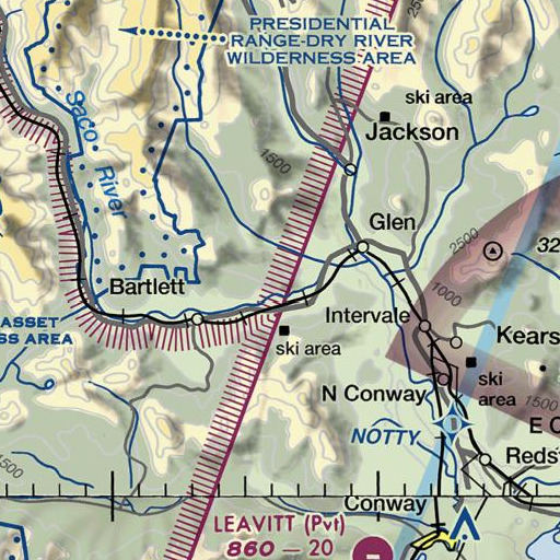 FAA VFR chart of Mount Stanton, NH