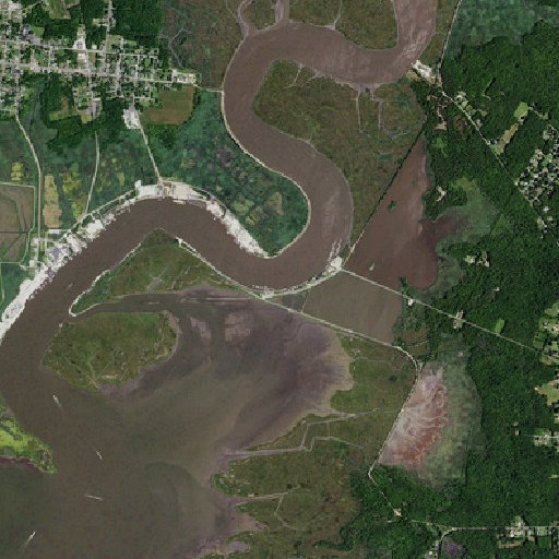 Aerial imagery of Matts Landing, NJ