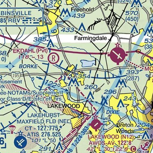 FAA VFR chart of Saint Veronica Elementary School, NJ