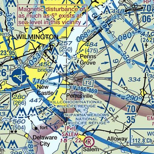 FAA VFR chart of Interchange 1, NJ