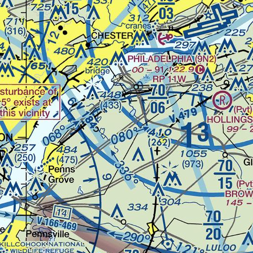 FAA VFR chart of Interchange 10, NJ