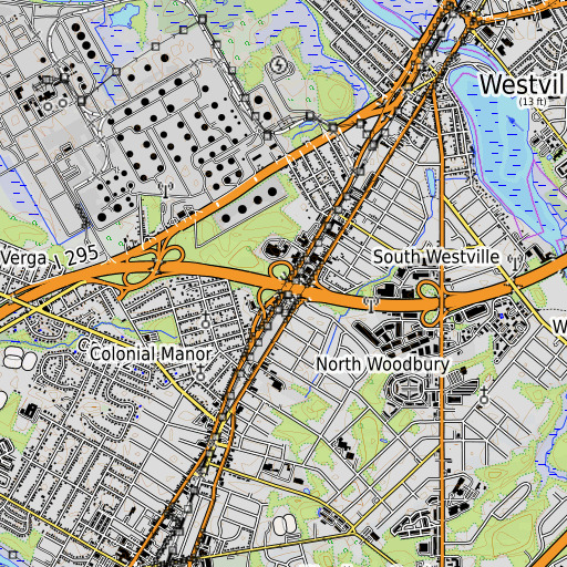 OpenTopoMap map of Interchange 24, NJ