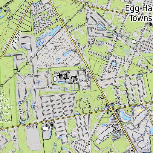 OpenTopoMap map of Smith School, NJ