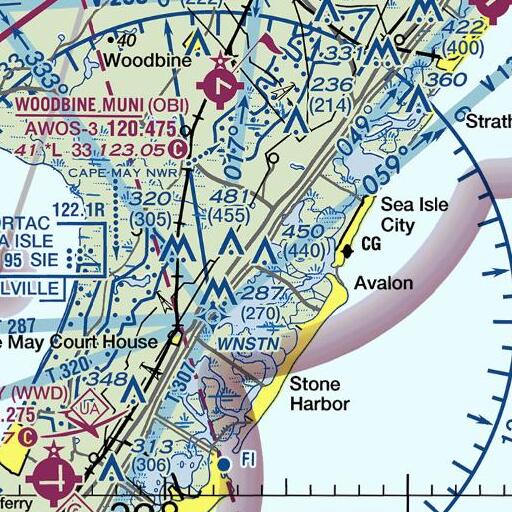 FAA VFR chart of Interchange 13, NJ