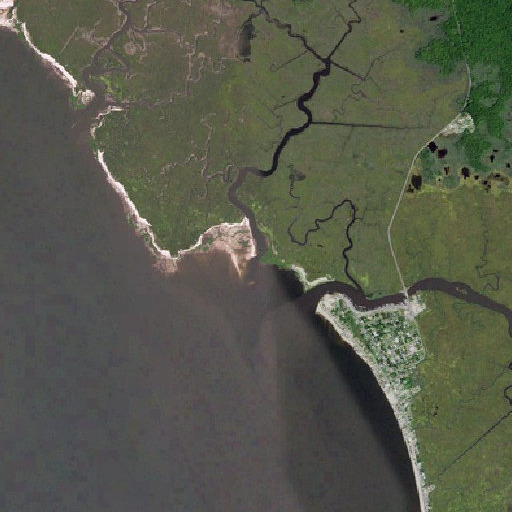Aerial imagery of Beadon Creek, NJ