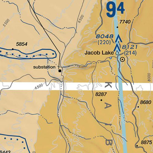 FAA VFR chart of North Oak Points, AZ