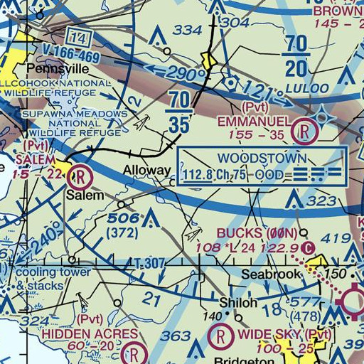 FAA VFR chart of Cedar Brook, NJ