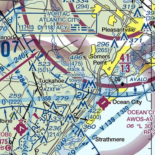 FAA VFR chart of Commando Creek, NJ