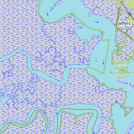 OpenTopoMap map of Commando Creek, NJ