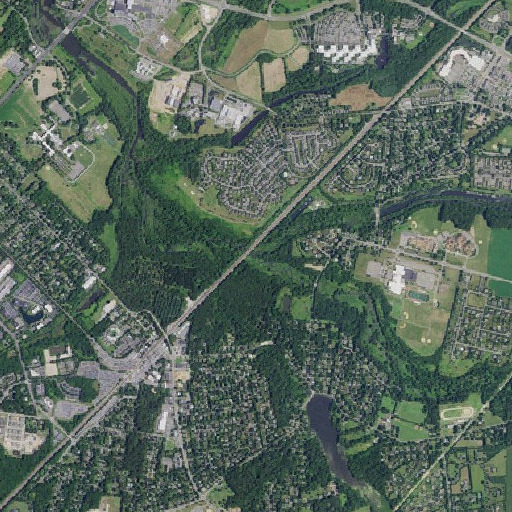 Aerial imagery of Cranbury Brook, NJ