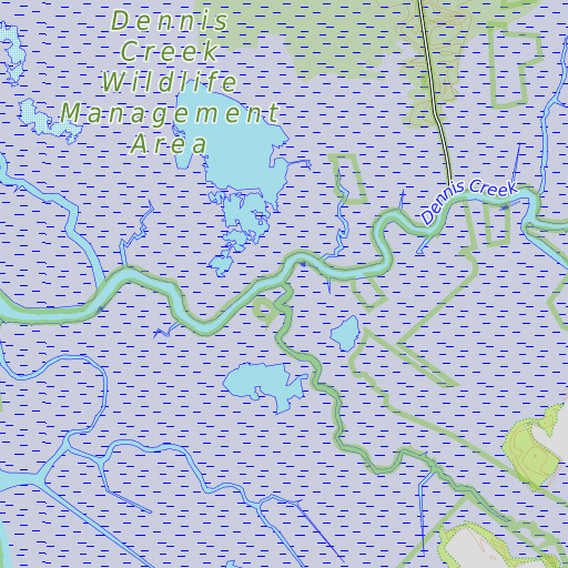 OpenTopoMap map of Crow Creek, NJ