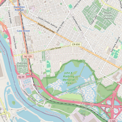 OpenStreetMap map of Lalor Elementary School, NJ