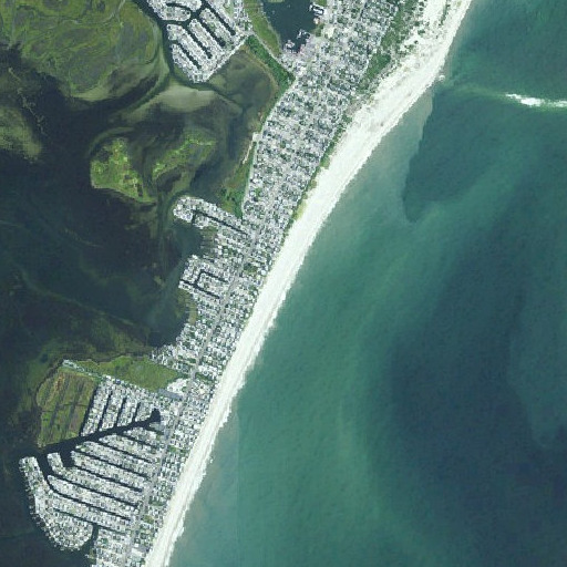 Aerial imagery of Long Beach, NJ