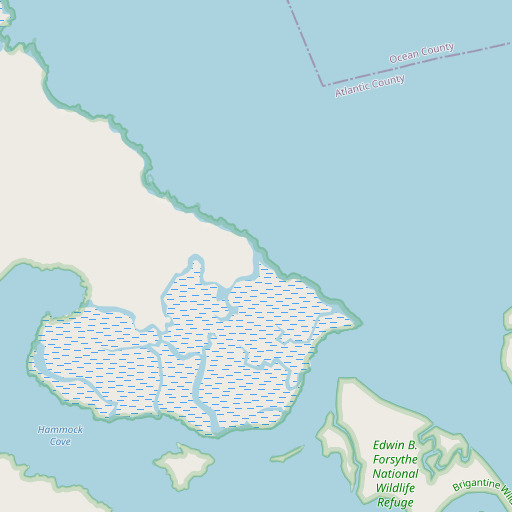 OpenStreetMap map of Main Marsh Creek, NJ