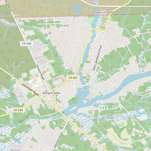 OpenStreetMap map of Ong Run, NJ
