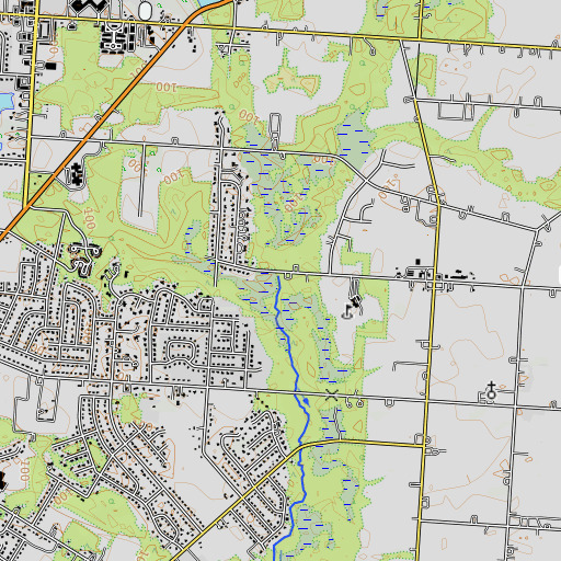 OpenTopoMap map of Panther Branch, NJ
