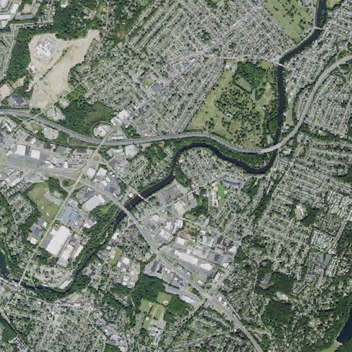 Aerial imagery of Peckman River, NJ