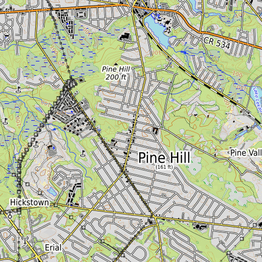 OpenTopoMap map of Saint Edwards School, NJ