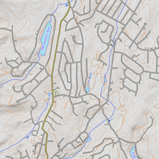OpenTopoMap map of Havemeyer Brook, NJ