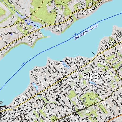 OpenTopoMap map of Fourth Creek, NJ