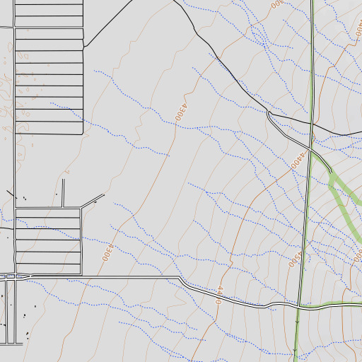 OpenTopoMap map of Capitol Dome Draw, NM