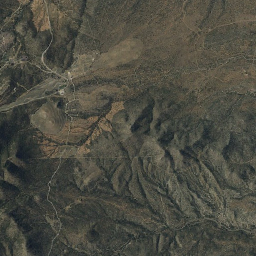 Aerial imagery of Captain Davis Mountain, NM
