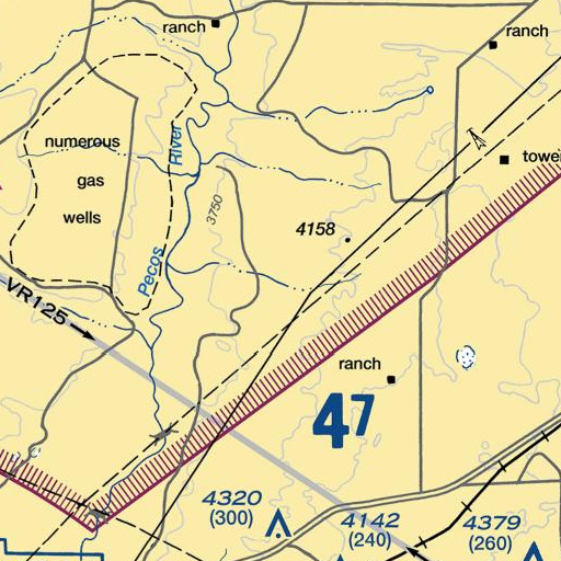 FAA VFR chart of Cooper Ranch, NM