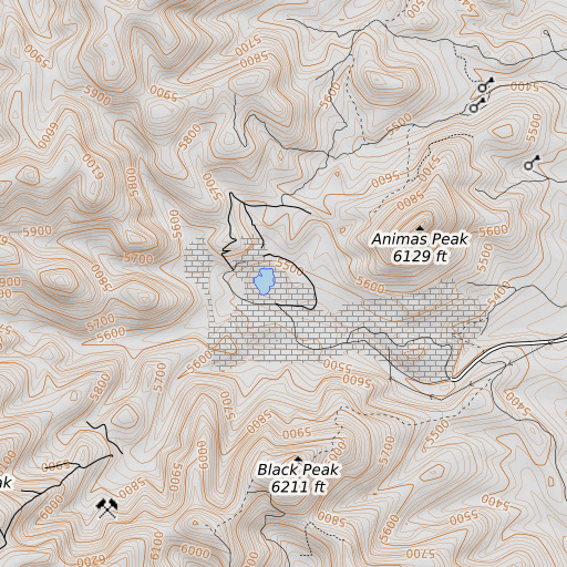 OpenTopoMap map of Copper Flat, NM