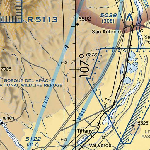 FAA VFR chart of Coyote Spring, NM