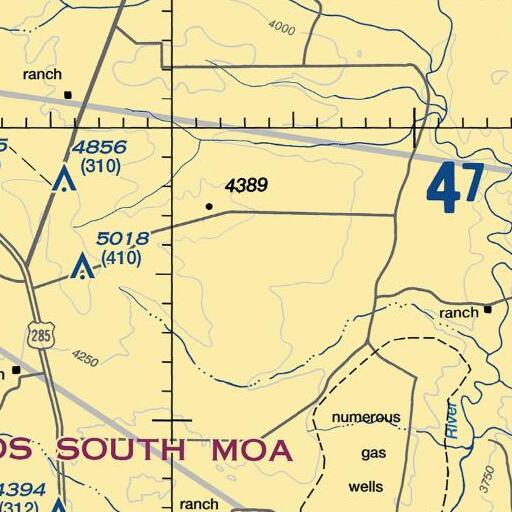 FAA VFR chart of Coyote Spring, NM