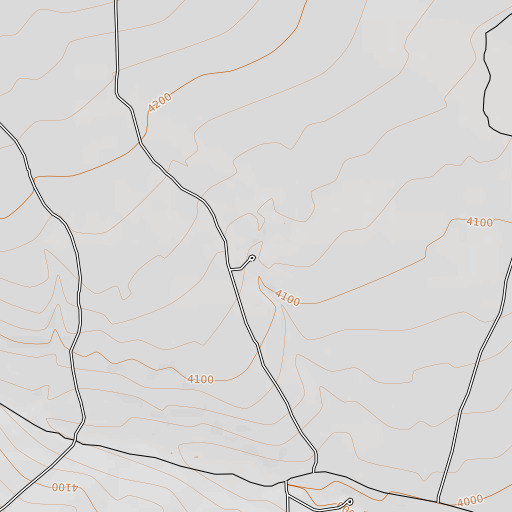 OpenTopoMap map of Coyote Spring, NM