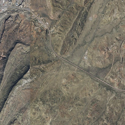 Aerial imagery of Disappearing Spring Wash, NM