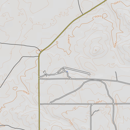 OpenTopoMap map of Duggins Well, NM