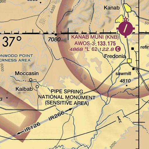 FAA VFR chart of Aulson Spring, AZ